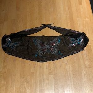 *SOLD elsewhere* - Beaded Butterfly Belt/ Sash /Scarf